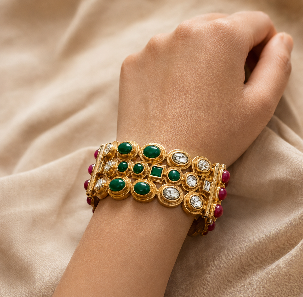 The Polki Mosaic Bangle