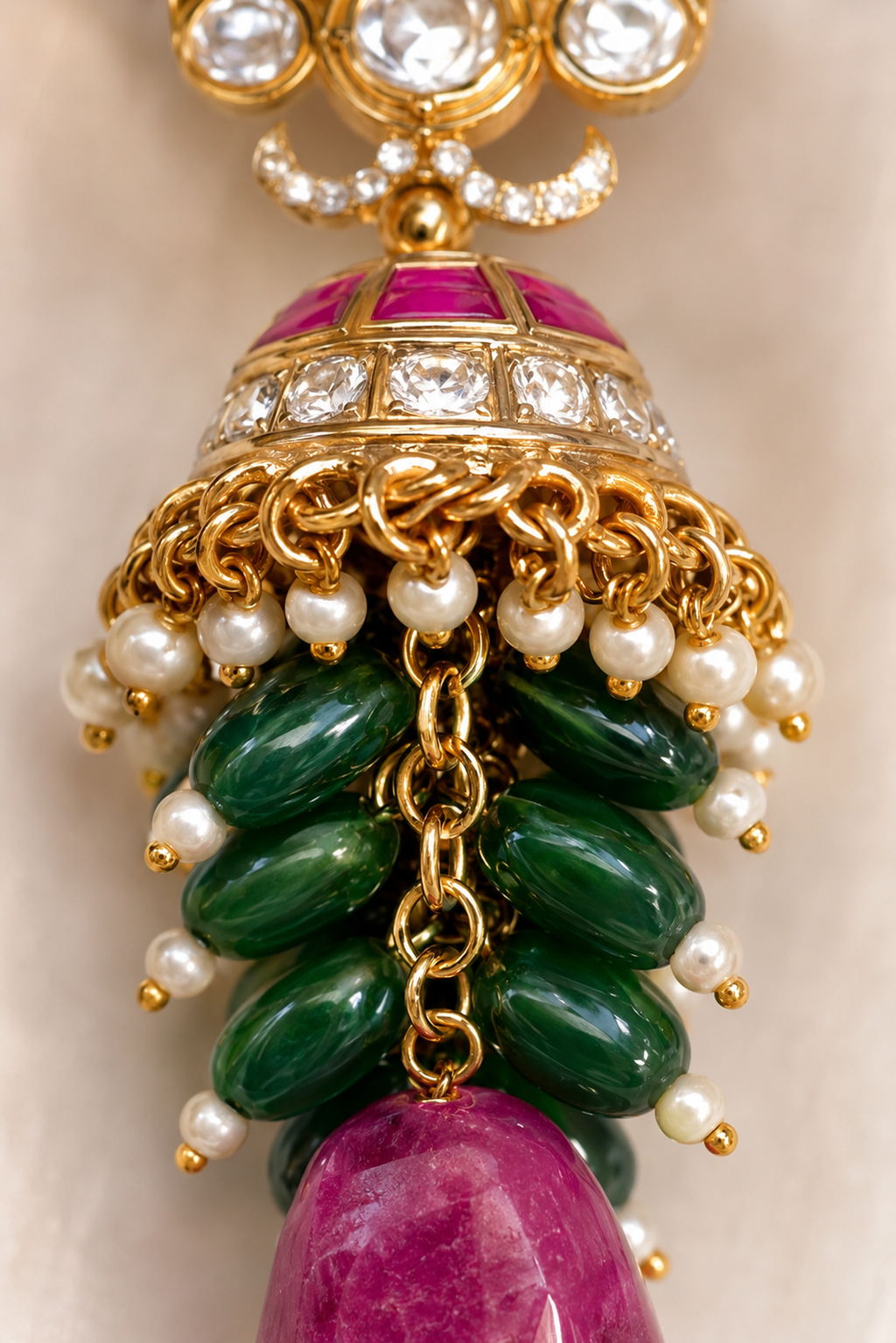 The Polki Jhumka Earrings