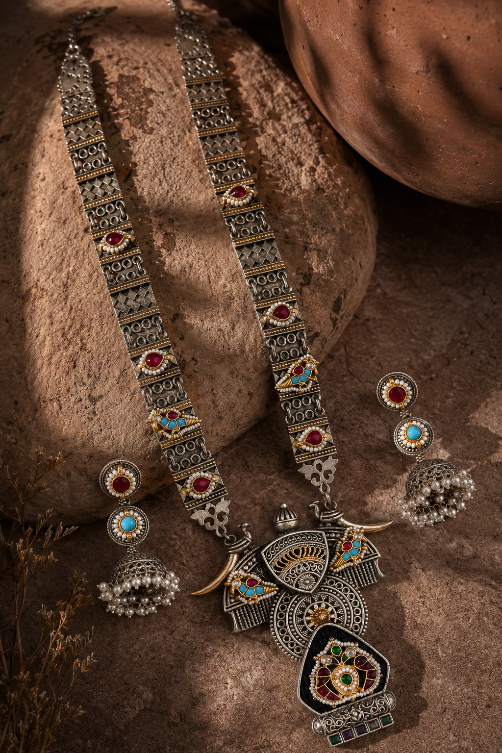 The Silver Contemporary Long Fusion Set