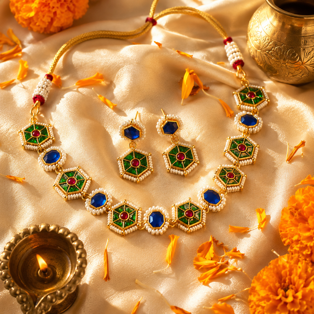 The Royal Pachi Kundan Set
