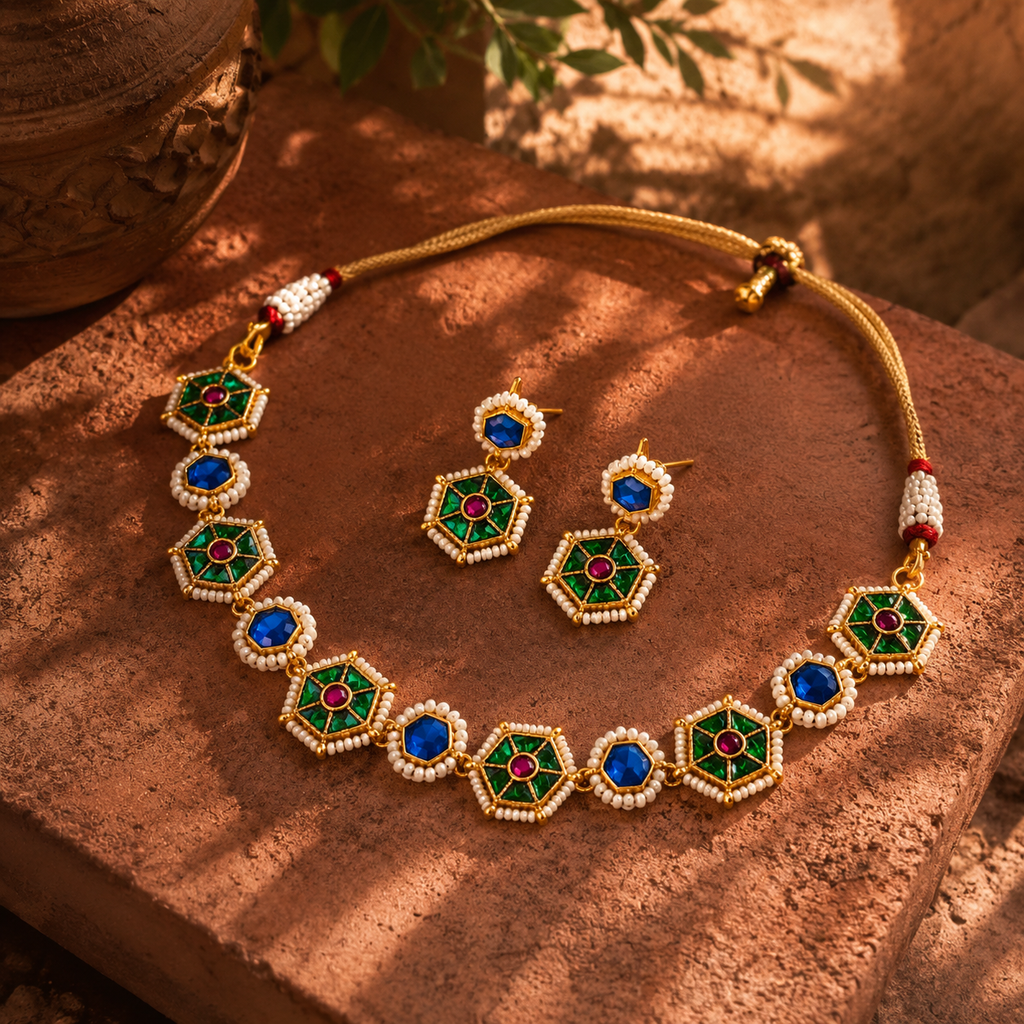The Royal Pachi Kundan Set