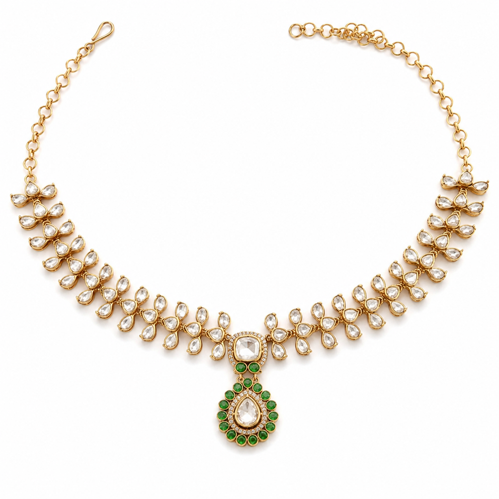 The Polki Bridal Garland Set