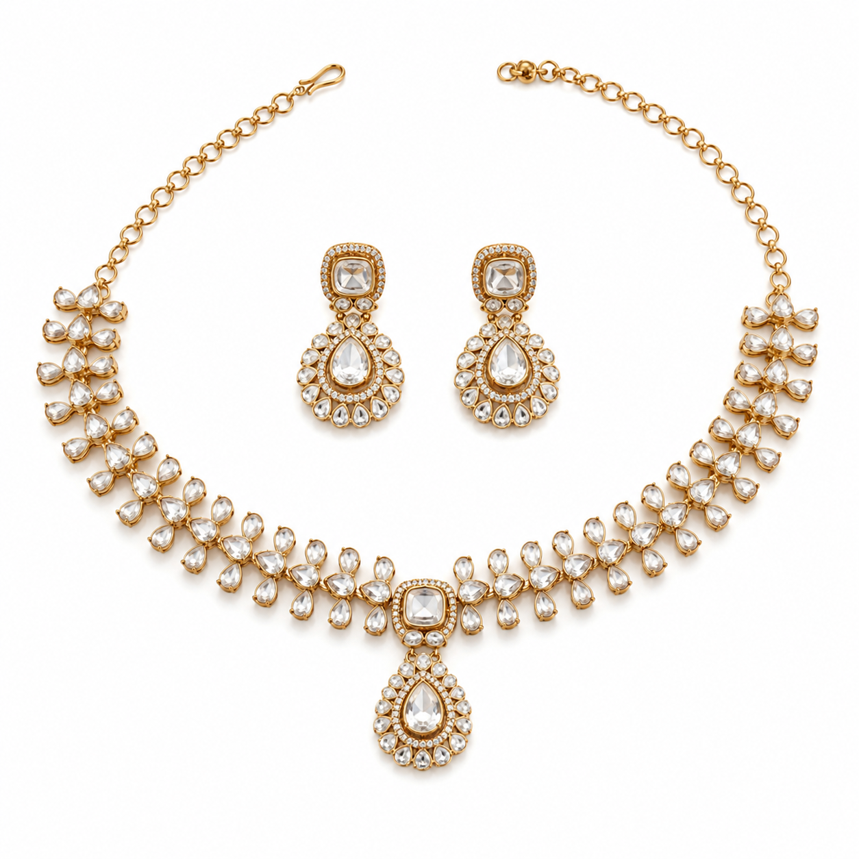 The Polki Bridal Garland Set