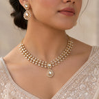 The Polki Bridal Garland Set