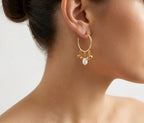 The Charm Hoop Earrings