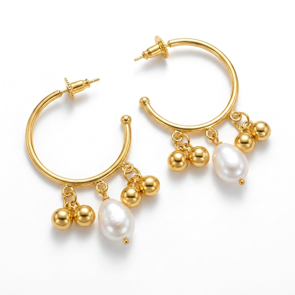 The Charm Hoop Earrings