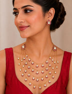 The Polki Tiered Layer Necklace Set