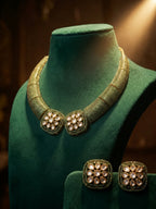 The Emerald Polki Hasli Set