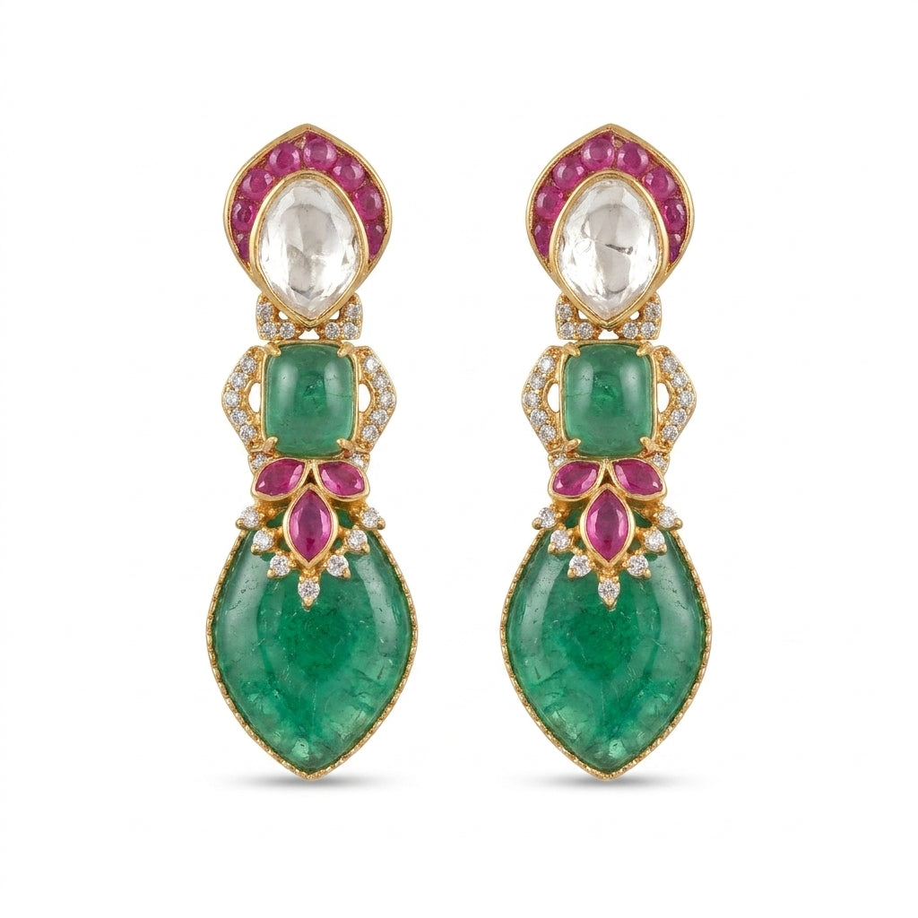The Polki Drop Earrings
