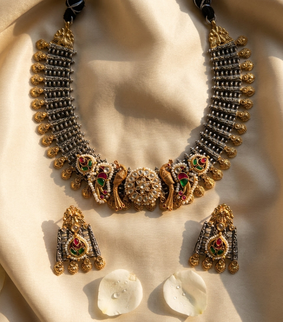 The Silver Artisan Peacock Set