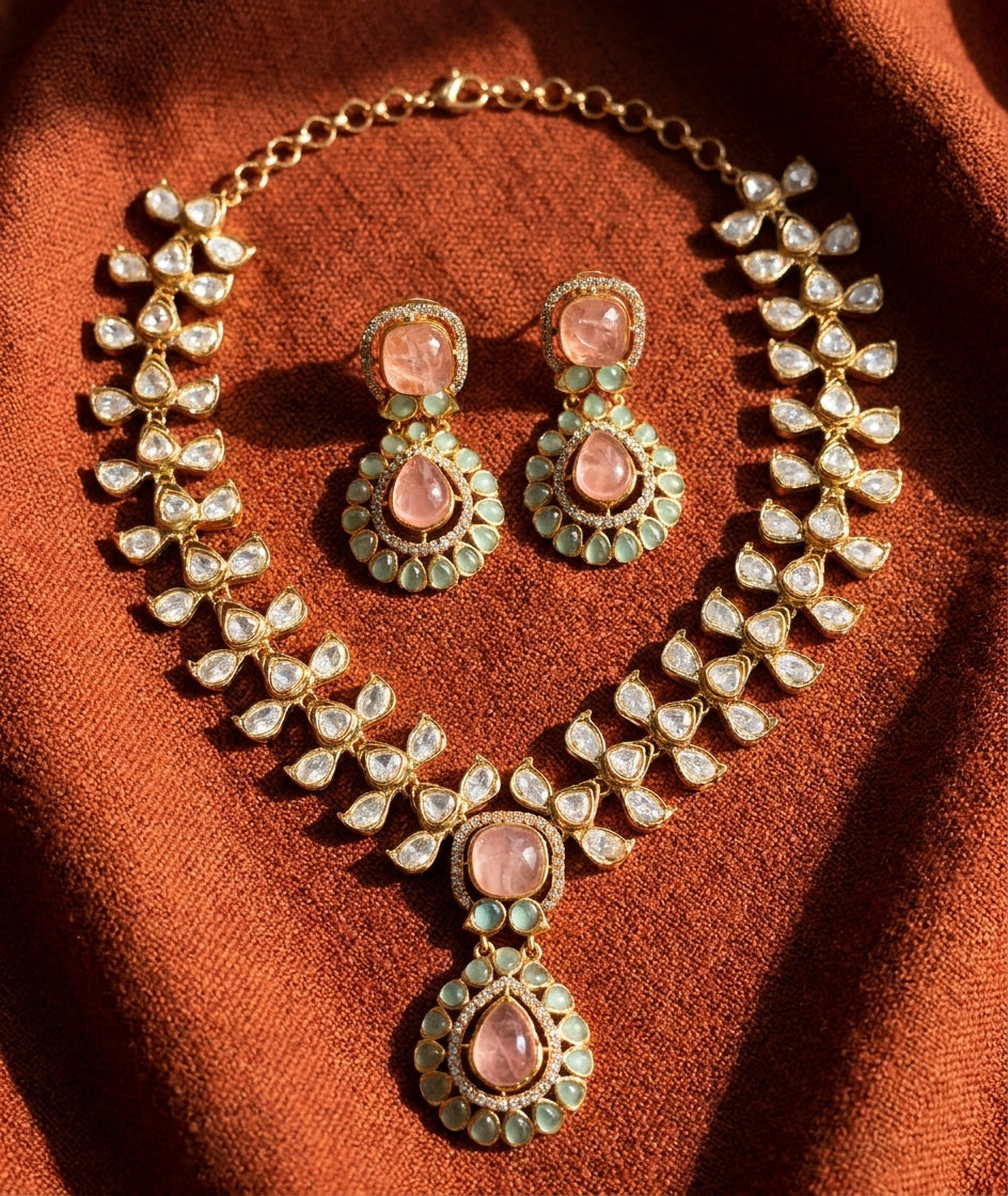 The Polki Bridal Garland Set