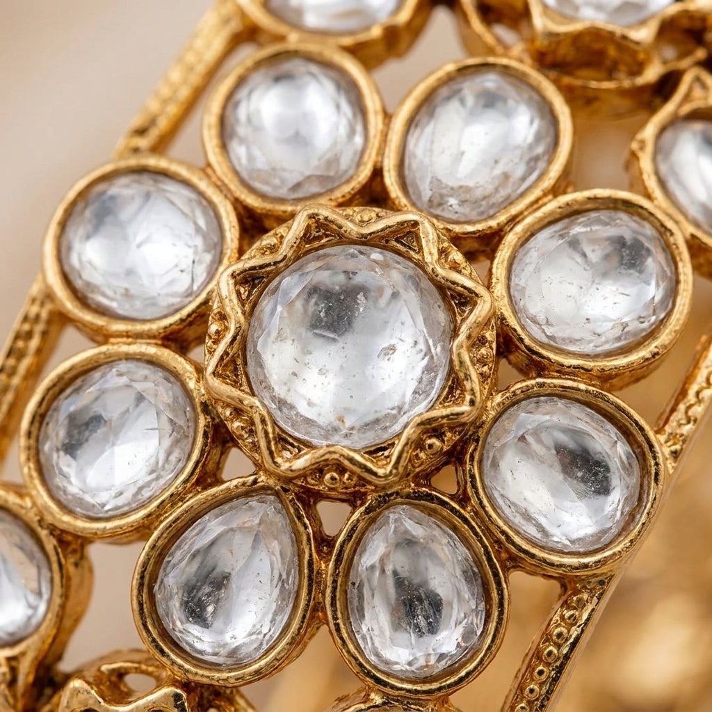 The Polki Flora Bangle