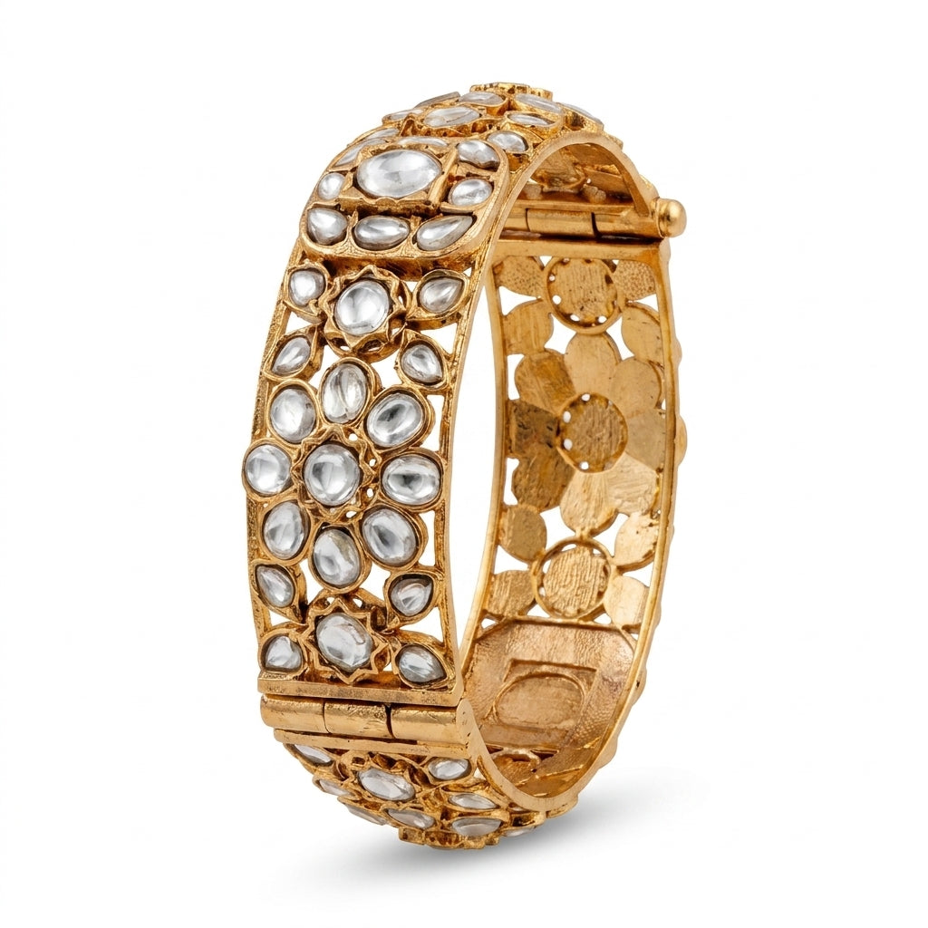 The Polki Flora Bangle