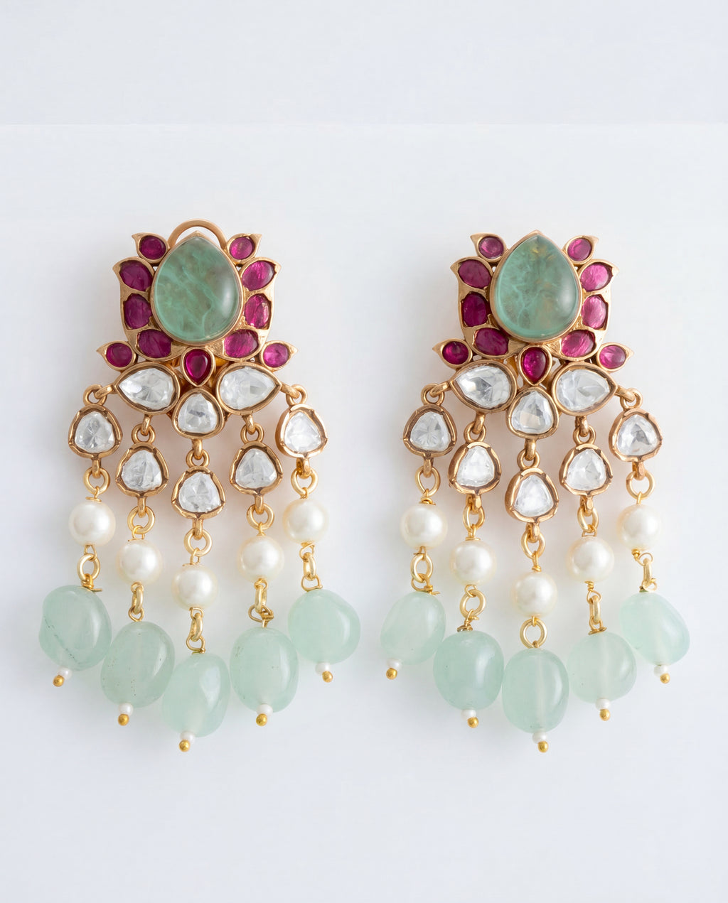 The Polki Cascade Earrings