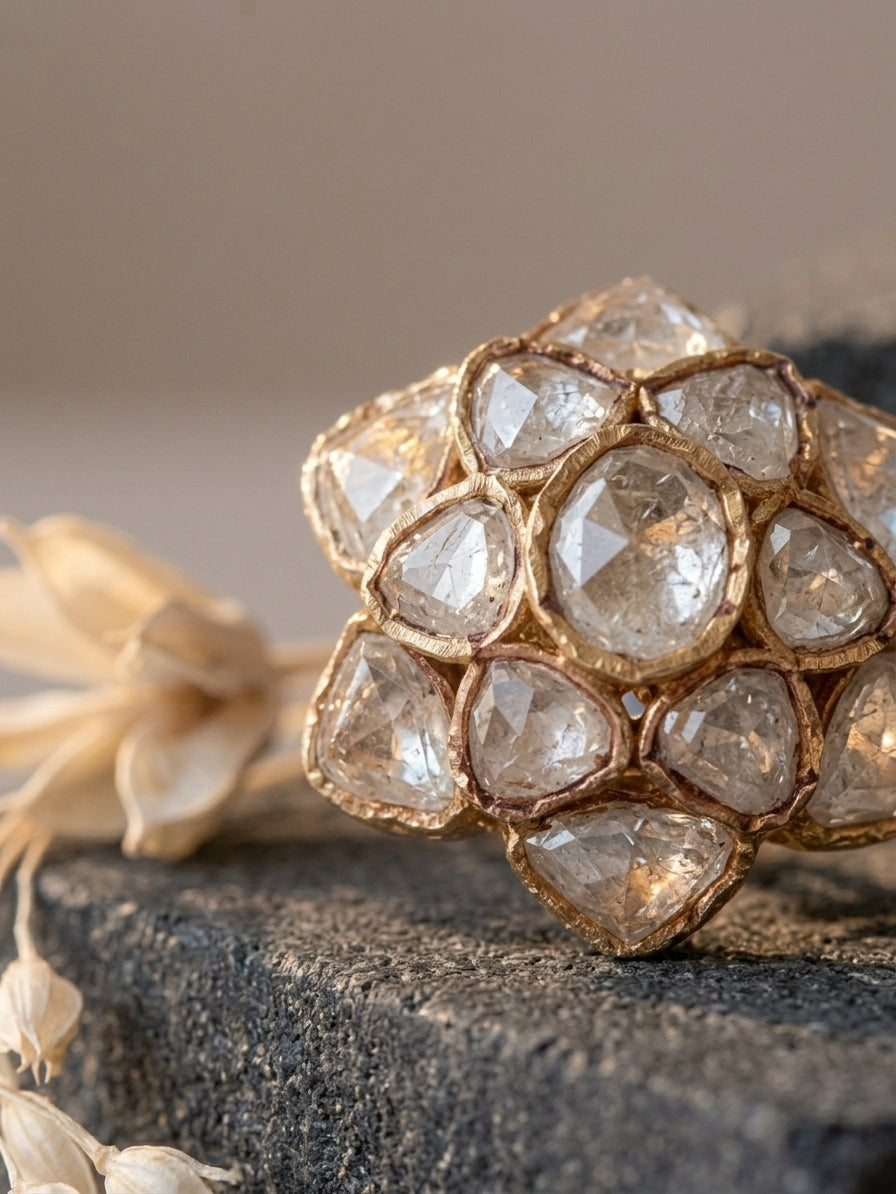 The Polki Star Studs