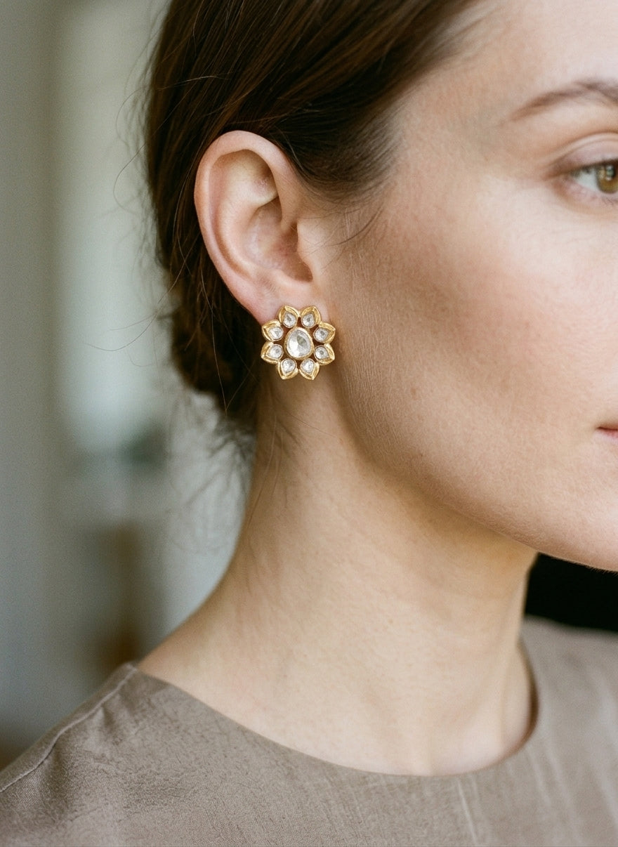 The Polki Floret Studs