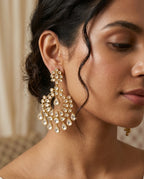 The Polki Chandbali Earrings