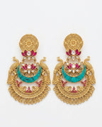 The Kundan Peacock Earrings