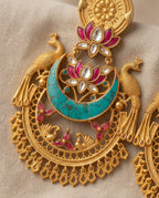 The Kundan Peacock Earrings