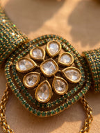 The Emerald Polki Hasli Set